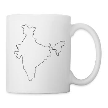 Carte de l’Inde - Mug blanc - blanc - Droite