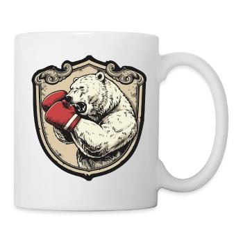 Eisbär Polar Bär Boxer MMA - Tasse - Weiß - Rechts