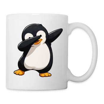 Dab Penguin Comic - Mug blanc - blanc - Droite