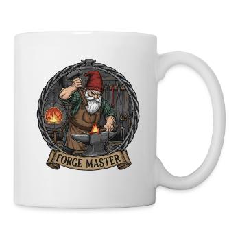 Schmiedemeister Gnom am Amboss - Tasse - Weiß - Rechts