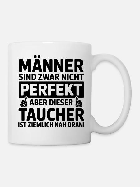 Taucher - Tasse - Weiß