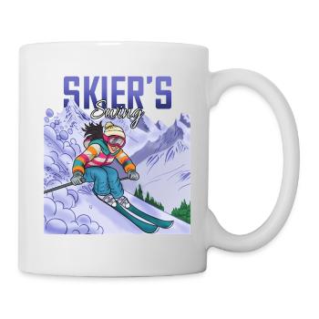 Skier's Swing Ski Alpin Sport - Tasse - Weiß - Rechts
