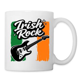 E-Gitarre St Patrick Flagge Rock Geschenk - Tasse - Weiß - Rechts
