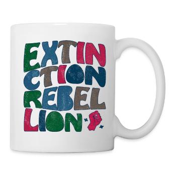 Extinction rebellion retro - Tasse - Weiß - Rechts