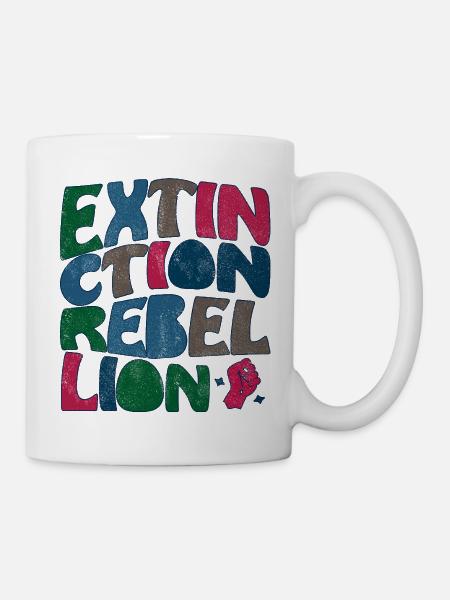 Extinction rebellion retro - Tasse - Weiß
