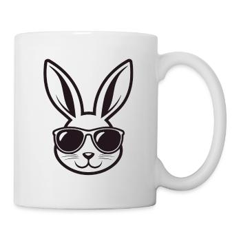 Lapin Lunettes Soleil - Mug blanc - blanc - Droite