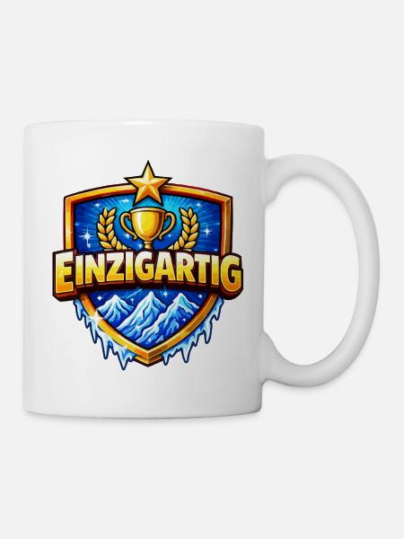 Einzigartig Trophy Wappen - Tasse - Weiß