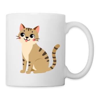 Katze - Tasse - Weiß - Rechts