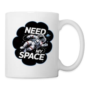 Voyage spatial disant : j’ai besoin de mon espace - Mug blanc - blanc - Droite