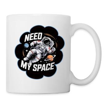 Need My Space Astronaut All - Tasse - Weiß - Rechts