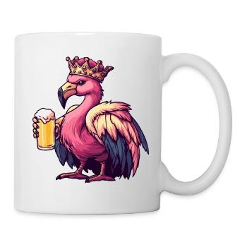 Flamingo Beer King - Mug - white - Right