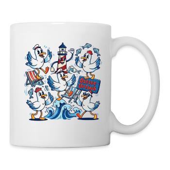 Baltic Sea Holiday Seagull Lighthouse - Mug - white - Right