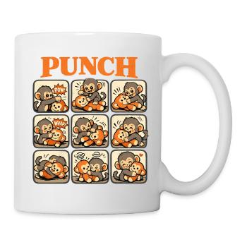 Monkey Cooler Punch Cute Baby Monkey - Mug - white - Right