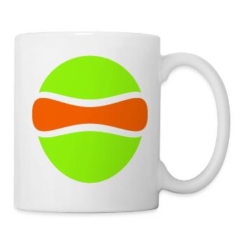 Alien Kopf mit Breit-Auge - Tasse - Weiß - Rechts