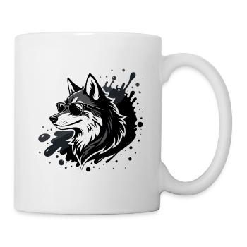 Husky Rocker Dark Glasses - Tasse - Weiß - Rechts