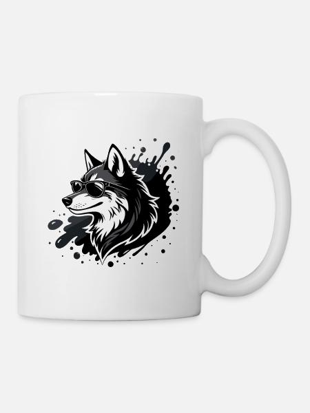 Husky Rocker Dark Glasses - Tasse - Weiß