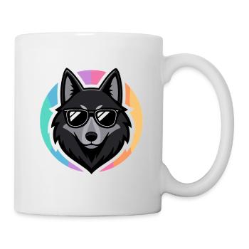 Loup chic lunettes soleil - Mug blanc - blanc - Droite