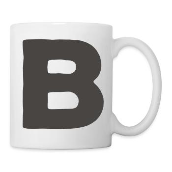 Minimal Letter A Bold Monogram Typography - Mug - white - Right
