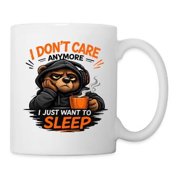 Grumpy Bear Sleep Tee Design - Mug - white - Right