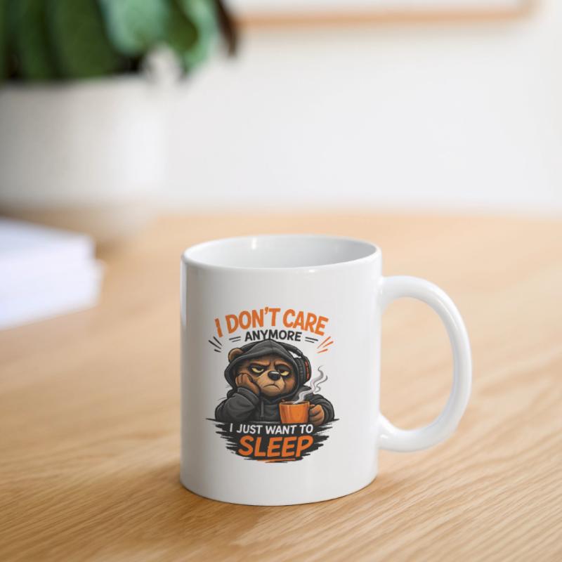 Grumpy Bear Sleep Tee Design Mug