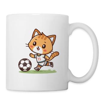 Chaton joueur de football n°11 - Mug blanc - blanc - Droite