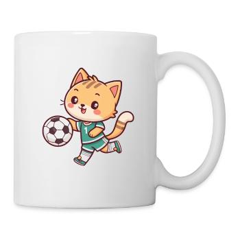 Katzenfuß-Kawaii-Plüschtier - Tasse - Weiß - Rechts