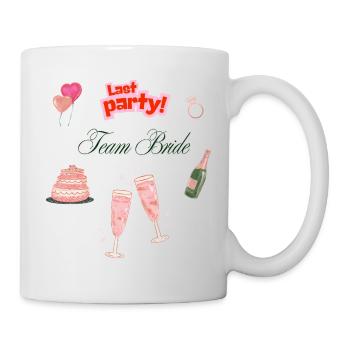 Junggesellinnenabschied JGA T-Shirt & Hoodie Bride - Tasse - Weiß - Rechts