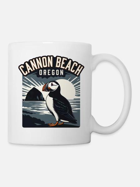 Cannon Beach Oregon - Tasse - Weiß