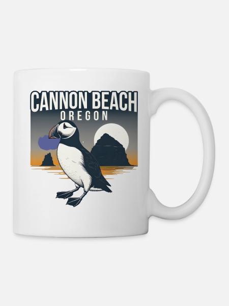 Cannon Beach Oregon - Tasse - Weiß