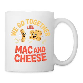 Mac and Cheese Best Friends Couple Design - Mug - white - Right