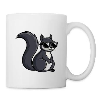 Coole Eichhörnchen-Dunkle Brille - Tasse - Weiß - Rechts