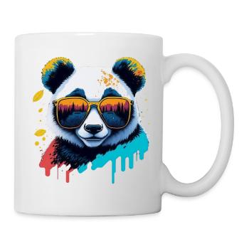 Panda Sunglasses Color Explosion - Mug - white - Right