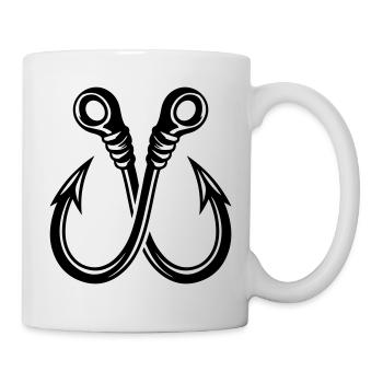 Fishing Hook Icon Fishing - Mug - white - Right