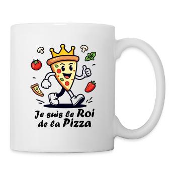 Je suis le roi de la pizza - Mug blanc - blanc - Droite
