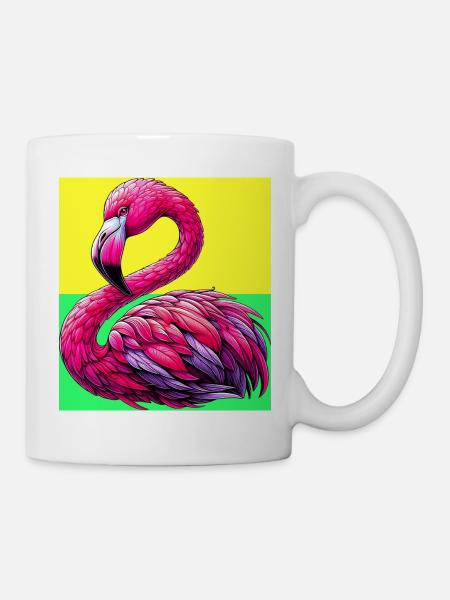 Flamingo - Tasse - Weiß
