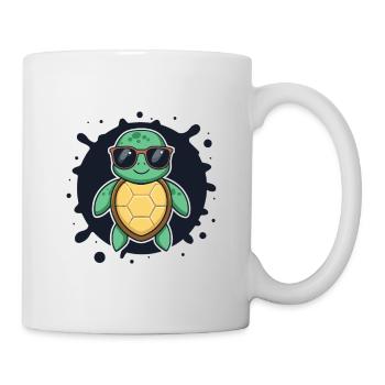 Sea Turtle Cool Sunglasses - Mug - white - Right