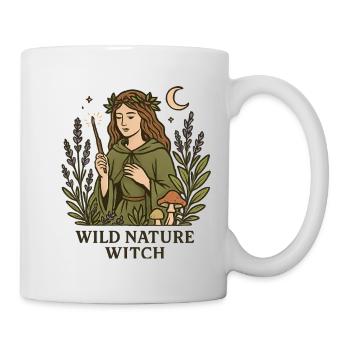 Wilde Naturhexe - Tasse - Weiß - Rechts