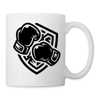 Gants de boxe Armoiries Boxe - Mug blanc - blanc - Droite
