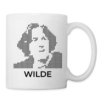 Pixelated Oscar Wilde Portrait - Mug - white - Right