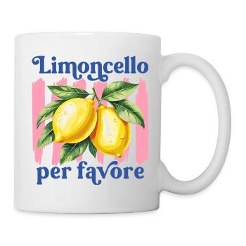 Italien Zitronen Limoncello Per Favore Amalfi  - Tasse - Weiß - Rechts