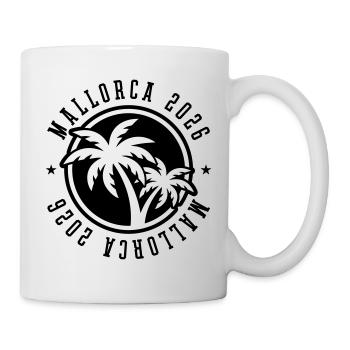Palmiers de Majorque 2026 - Mug blanc - blanc - Droite