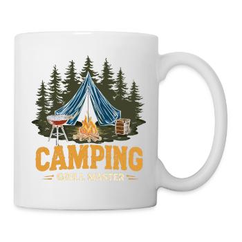 Camping Grillen Spruch Camping Grill Master Camper - Tasse - Weiß - Rechts