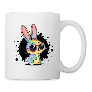 Rainbow Bunny Pastel Glasses - Mug - white - Right