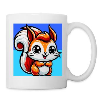 écureuil - Mug blanc - blanc - Droite