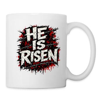 Er ist auferstanden Glaube Il est la foi ressuscitée - Mug blanc - blanc - Droite