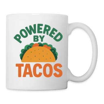 Angetrieben von Tacos - Tasse - Weiß - Rechts