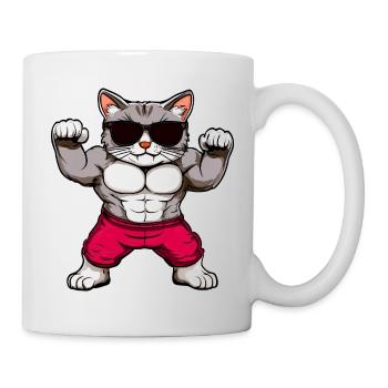 Fitness Cats - Mug blanc - blanc - Droite