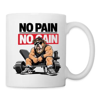 Pouvoir de salle de sport du Bulldog No Pain - Mug blanc - blanc - Droite