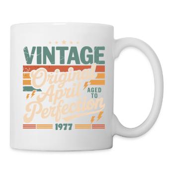 April 1977 Anniversary April 1977 Gift 1977 - Mug - white - Right