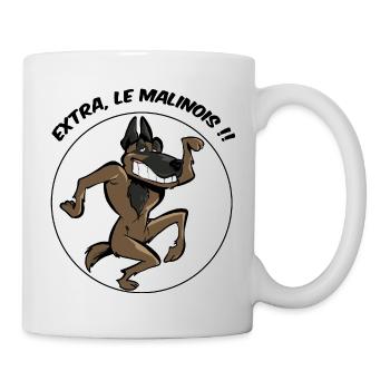 Extra, le malinois ! - Mug blanc - blanc - Droite